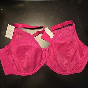 Chantelle Seductive Lift Full Coverage Bra - Raspberry Pink - 38DDD - Mesh